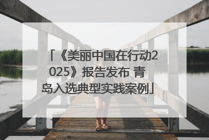《美丽中国在行动2025》报告发布 青岛入选典型实践案例
