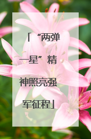 “两弹一星”精神照亮强军征程