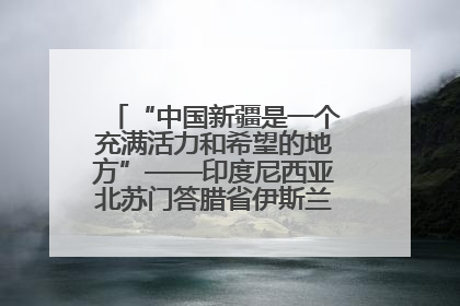 “中国新疆是一个充满活力和希望的地方”——印度尼西亚北苏门答腊省伊斯兰教代表团参访新疆