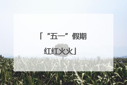 “五一”假期 红红火火