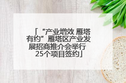 “产业增效 雁塔有约”雁塔区产业发展招商推介会举行 25个项目签约