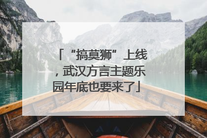 “搞莫狮”上线，武汉方言主题乐园年底也要来了