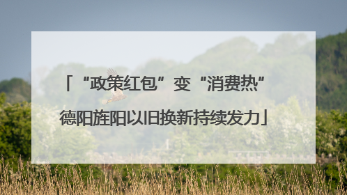 “政策红包”变“消费热” 德阳旌阳以旧换新持续发力