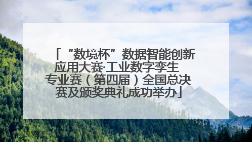 “数境杯”数据智能创新应用大赛·工业数字孪生 专业赛（第四届）全国总决赛及颁奖典礼成功举办