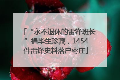 “永不退休的雷锋班长”捐毕生珍藏，1454件雷锋史料落户枣庄