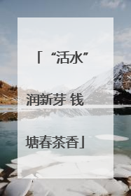 “活水”润新芽 钱塘春茶香