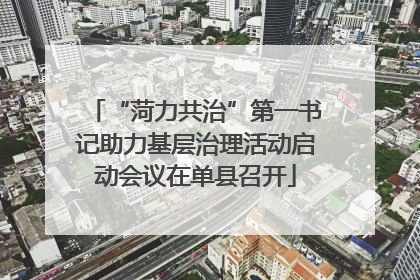 “菏力共治”第一书记助力基层治理活动启动会议在单县召开