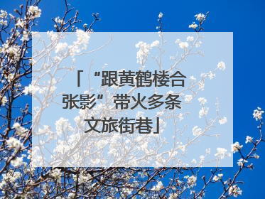 “跟黄鹤楼合张影”带火多条文旅街巷