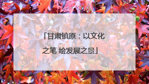 甘肃镇原：以文化之笔 绘发展之景