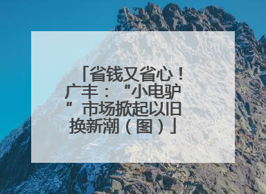 省钱又省心！广丰：“小电驴”市场掀起以旧换新潮（图）