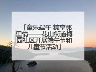 童乐端午 粽享邻里情——花山街道梅园社区开展端午节和儿童节活动