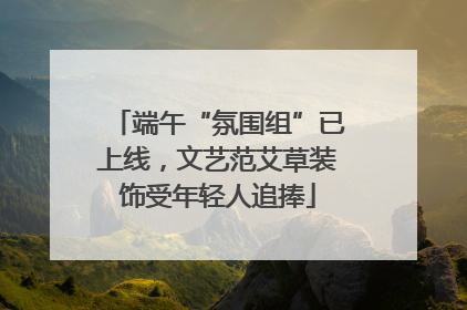 端午“氛围组”已上线，文艺范艾草装饰受年轻人追捧