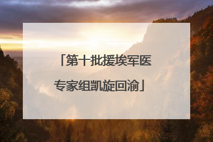 第十批援埃军医专家组凯旋回渝