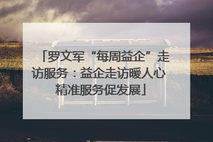 罗文军“每周益企”走访服务：益企走访暖人心 精准服务促发展