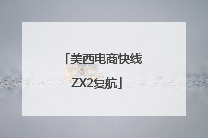 美西电商快线ZX2复航