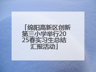 绵阳高新区创新第三小学举行2025春实习生总结汇报活动