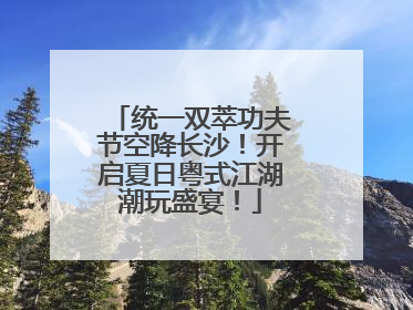 统一双萃功夫节空降长沙！开启夏日粤式江湖潮玩盛宴！