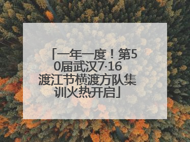 一年一度！第50届武汉7·16渡江节横渡方队集训火热开启
