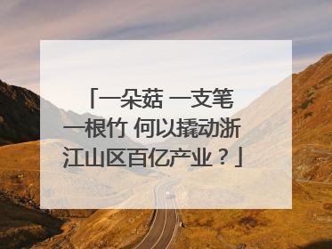 一朵菇 一支笔 一根竹 何以撬动浙江山区百亿产业？