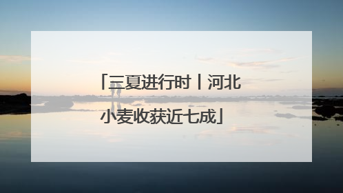 三夏进行时丨河北小麦收获近七成