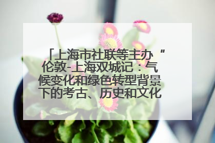 上海市社联等主办“伦敦-上海双城记：气候变化和绿色转型背景下的考古、历史和文化遗产”学术对话