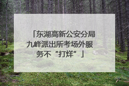 东湖高新公安分局九峰派出所考场外服务不“打烊”