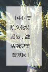中国美院文化特派员，激活南浔美育基因