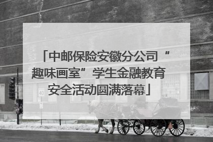 中邮保险安徽分公司“趣味画室”学生金融教育安全活动圆满落幕
