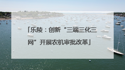 乐陵：创新“三端三化三网”开展农机审批改革