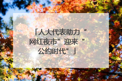 人大代表助力“网红夜市”迎来“公约时代”