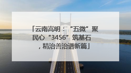 云南嵩明：“五微”聚民心“3456”筑基石，精治善治谱新篇