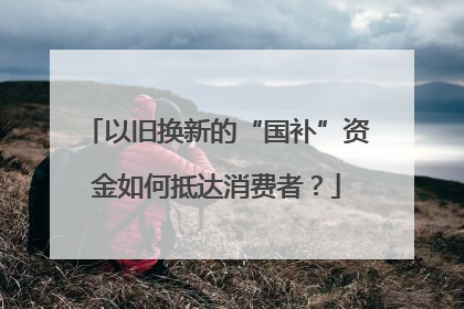 以旧换新的“国补”资金如何抵达消费者？