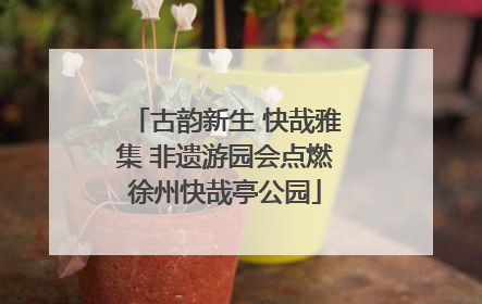 古韵新生 快哉雅集 非遗游园会点燃徐州快哉亭公园