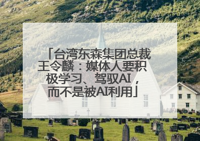 台湾东森集团总裁王令麟：媒体人要积极学习、驾驭AI，而不是被AI利用