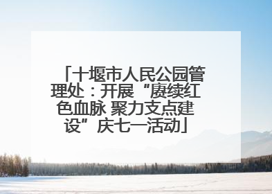 十堰市人民公园管理处：开展“赓续红色血脉 聚力支点建设”庆七一活动