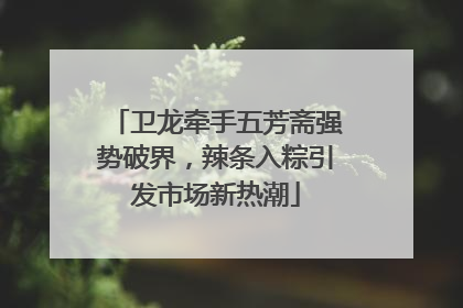 卫龙牵手五芳斋强势破界，辣条入粽引发市场新热潮