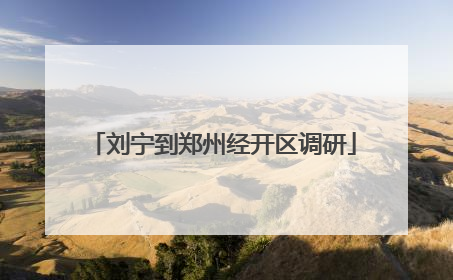 刘宁到郑州经开区调研