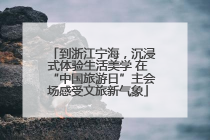 到浙江宁海，沉浸式体验生活美学 在“中国旅游日”主会场感受文旅新气象