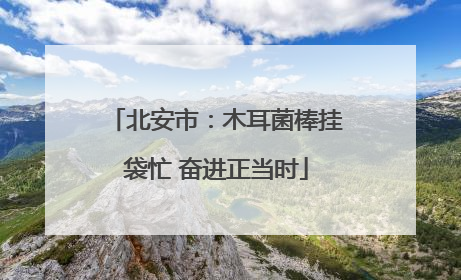北安市：木耳菌棒挂袋忙 奋进正当时