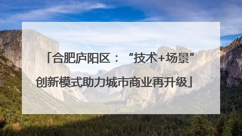 合肥庐阳区：“技术+场景”创新模式助力城市商业再升级
