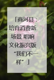 商河县：培育消费新场景 唱响文化振兴版“我们不一样”