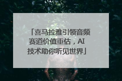 喜马拉雅引领音频赛道价值重估，AI技术助你听见世界