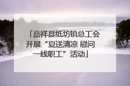 嘉祥县纸坊镇总工会开展“夏送清凉 慰问一线职工”活动