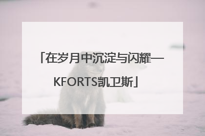在岁月中沉淀与闪耀—KFORTS凯卫斯