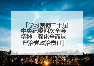 学习贯彻二十届中央纪委四次全会精神丨强化全面从严治党政治责任