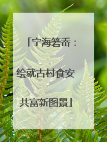 宁海箬岙：绘就古村食安共富新图景
