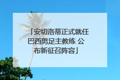 安切洛蒂正式就任巴西男足主教练 公布新征召阵容