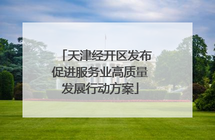 天津经开区发布促进服务业高质量发展行动方案