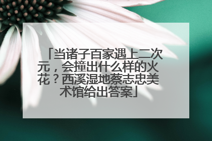 当诸子百家遇上二次元，会撞出什么样的火花？西溪湿地蔡志忠美术馆给出答案