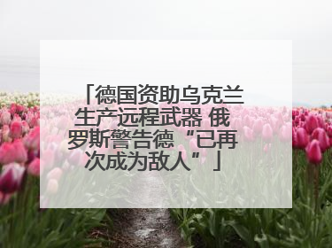 德国资助乌克兰生产远程武器 俄罗斯警告德“已再次成为敌人”